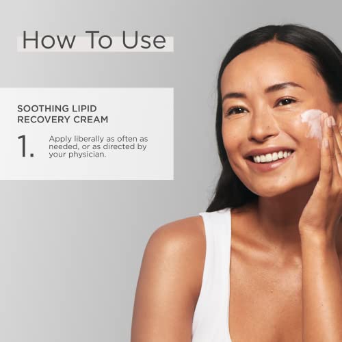 Glytone Soothing Lipid Recovery Cream - Vitamins A and E, Camelina Oil, Glycerin, Shea Butter - Sensitive, Compromised and Post-Procedure Skin - 2 fl. oz