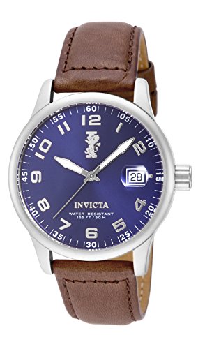 Invicta Men's 15254 I-Force Blue Dial Dark Brown Leather Watch