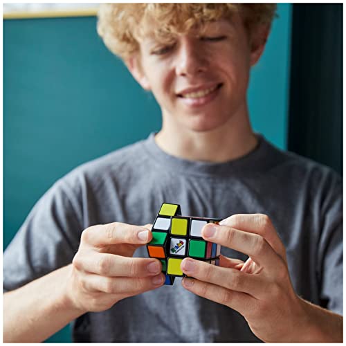 Rubik’s Cube, Original 3x3 Puzzle Brain Teaser Fidget Toy with Removable Interchangeable Mod Stickers to Customize, for Adults and Kids Ages 8 and up