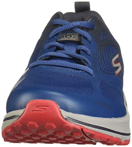 Skechers Men's GOrun Consistent-Athletic Workout Running Walking Shoe Sneaker with Air Cooled Foam, Navy/Red 2, 8.5