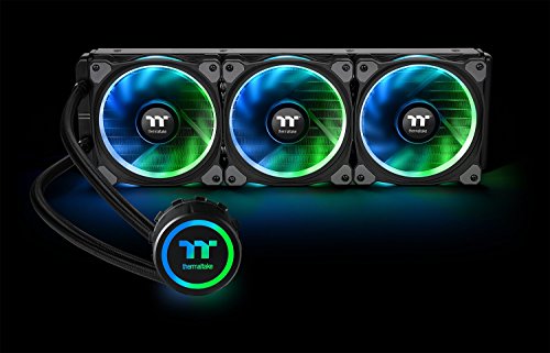 Thermaltake Floe 360mm, 16.8 Million Color Software Enabled (TT RGB Plus/Alexa/Razer Chroma), AMD (AM5/AM4)/Intel (LGA 2066/1200), AIO CPU Liquid Cooler CL-W158-PL12SW-A