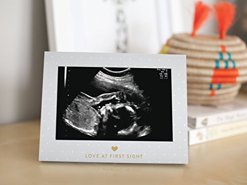Little Blossoms Sonogram Picture Frame Pregnancy Keepsake, Gender-Neutral Nursery Décor for Soon to Be Baby Girl or Baby Boy