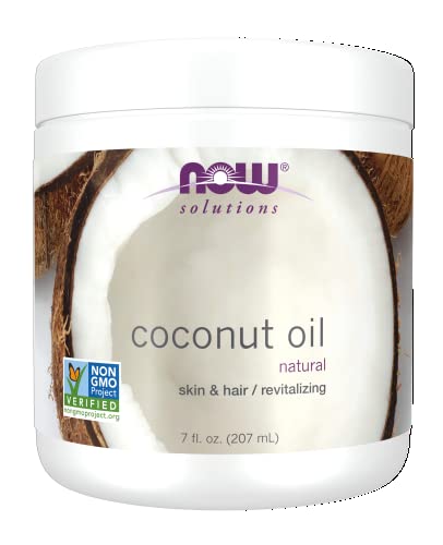 NOW Solutions, Coconut Oil, Naturally Revitalizing for Skin and Hair, Conditioning Moisturizer, 7-Ounce