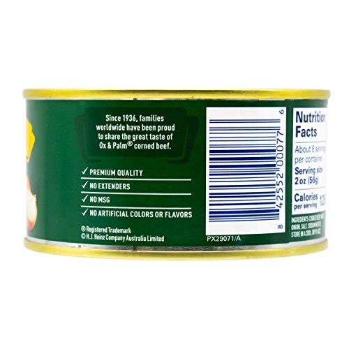 Ox and Palm Corned Beef, Onion Flavored, 11.5 Oz (Pack of 1)