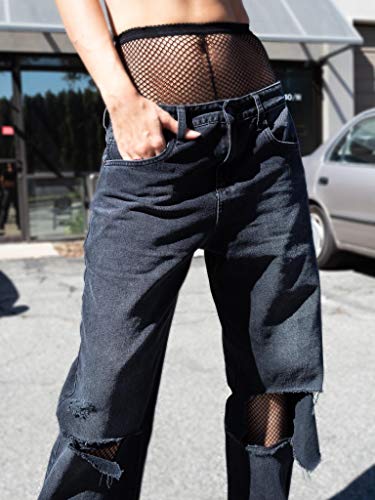 Leg Avenue womens Professional Fishnet Tights Hosiery, Black, C D US