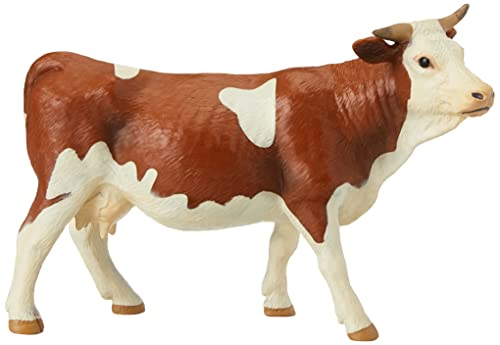 Papo -Hand-Painted - Figurine -Farmyard Friends -Simmental Cow -51133 - Collectible - for Children - Suitable for Boys and Girls - from 3 Years Old
