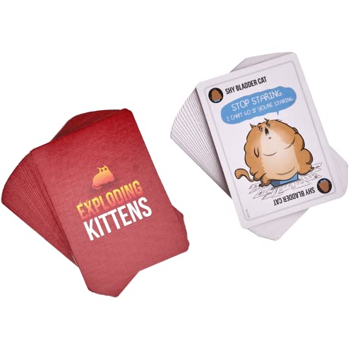 Exploding Kittens Card Game - Original Edition, Fun Family Games for Adults Teens and Kids - Fun Russian Roulette Card Games - 15 Min, Ages 7+, 2-5 Players