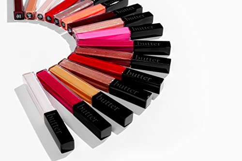 butter LONDON Plush Rush Plumping Lip Gloss, Ultra-Shine and Hydrating, Improves Lip Texture, Cruelty Free, Birthday Suit
