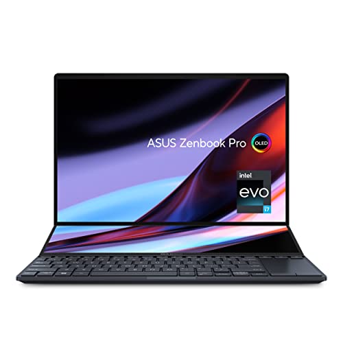 ASUS ZenBook 14 Laptop, 14.5” OLED FHD NanoEdge Bezel Display, Intel Core™ i7-12700H, 16GB LPDDR4X RAM, 1TB SSD, Windows 11 Home, UX8402ZE-DB74T, Tech Black