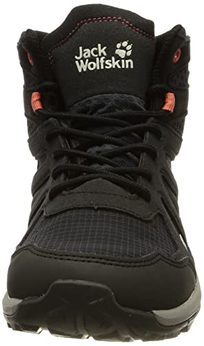 Jack Wolfskin Women's Woodland 2 Texapore MID W Hiking Shoe, Dark Blue/Pink, 10