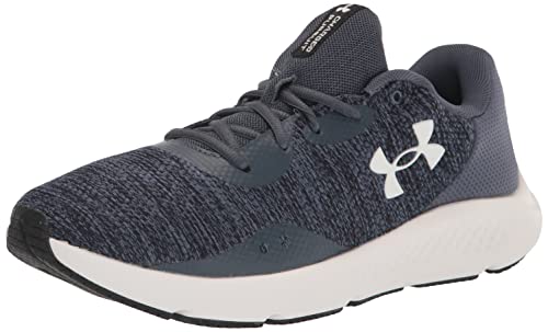 Under Armour Men's Charged Pursuit 3 Twist Running Shoe, (401) Downpour Gray/Downpour Gray/White, 10.5