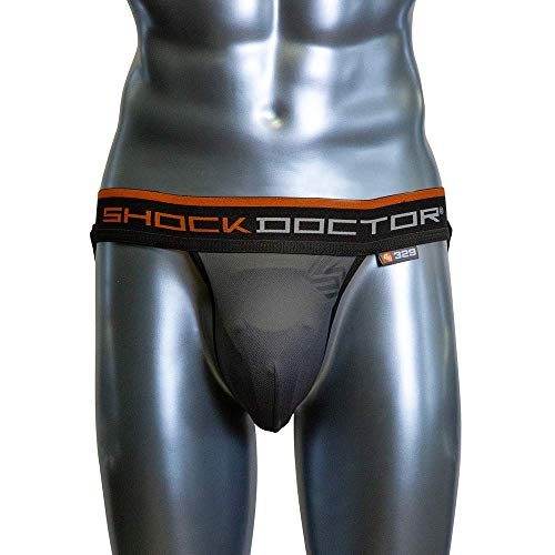 Shock Doctor mens ADULT Jock Strap, Grey, X-Large