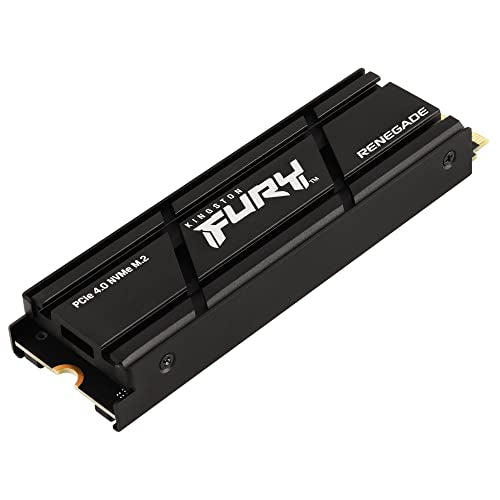 Kingston Fury Renegade 500GB PCIe Gen 4.0 NVMe M.2 Internal Gaming SSD with Heat Sink | PS5 Ready | Up to 7300MB/s | SFYRSK/500G