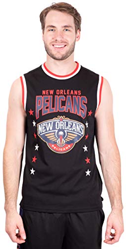 Ultra Game NBA Cleveland Cavaliers Mens Jersey Sleeveless Muscle T-Shirt, Black, Large