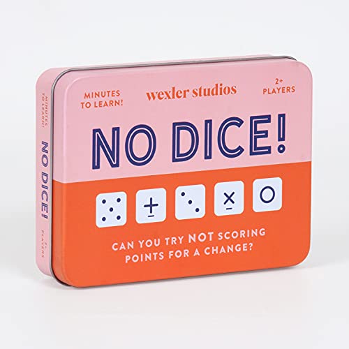 No Dice! Game – Fun Math Game for Kids, Easy to Play Dice Game for 2 Players, for Ages 6+ – Convenient Storage Tin and Instructions Included, Great Learning Activity for Kids