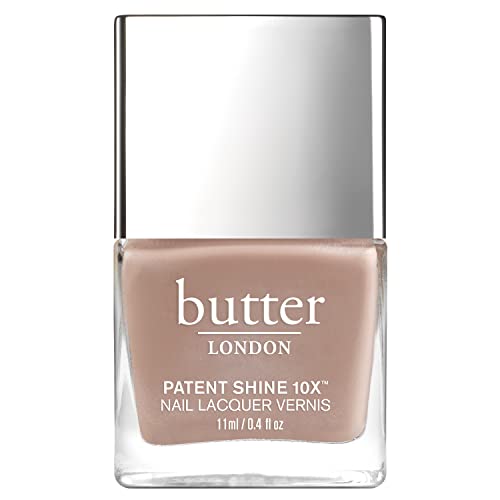 butter LONDON Patent Shine 10X Nail Lacquer, Gel-Like Finish, Chip-Resistant Formula, 10-Free Formula, Cruelty-Free, Polymer Technology, Yummy Mummy
