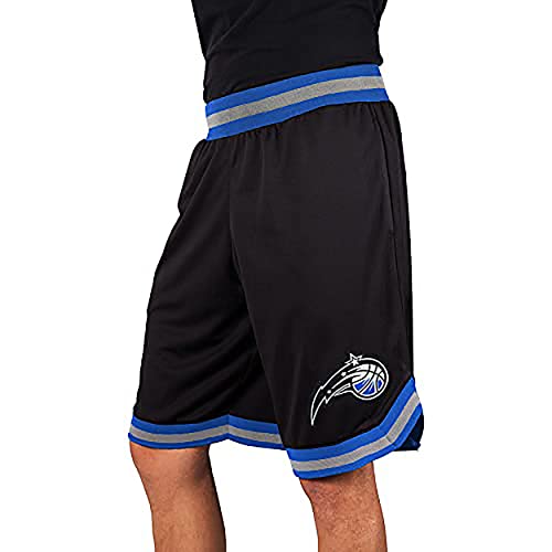 Ultra Game NBA Orlando Magic Mens Woven Basketball Shorts, Team Color, Medium