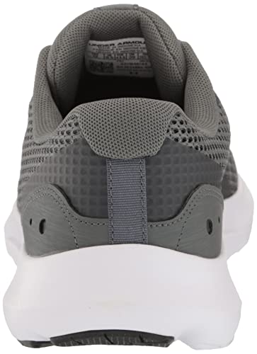 Under Armour Women's Surge 3 Sneaker, (106) Pitch Gray/White/White, 6.5