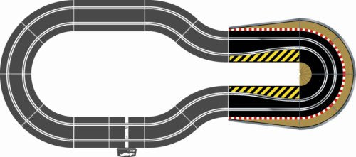 Scalextric C8512 Track Extension Pack - 2x Hairpin Curves 2 Side Swipes Borders Barriers