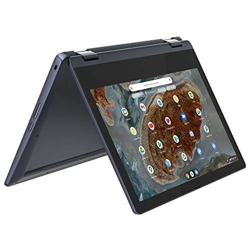 Lenovo 2022 IdeaPad Flex 3 11.6' HD 2-in-1 Touchscreen Chromebook (8-Core MediaTek MT8183, 4GB RAM, 64GB eMMC, Stylus, Webcam) Flip Convertible Home Education Laptop, IST Computers Pen, Chrome OS