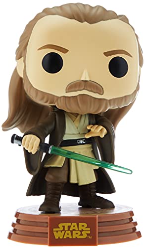 Funko Pop! Star Wars: Across The Galaxy - Qui-Gon Jinn Vinyl Bobblehead, Amazon Exclusive