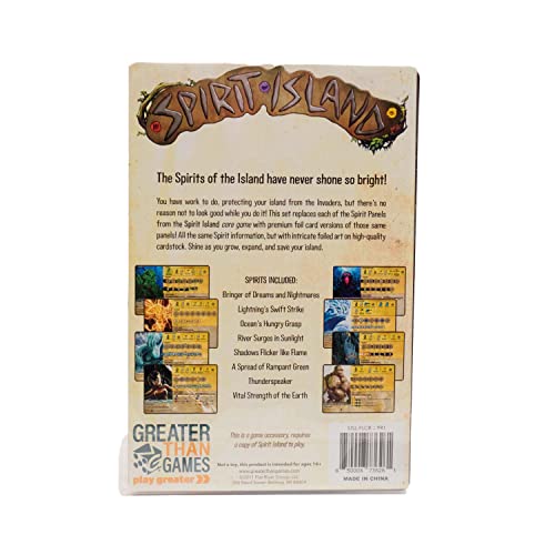 Greater Than Games Spirit Island: Core Game - Premium Foil Spirit Panels