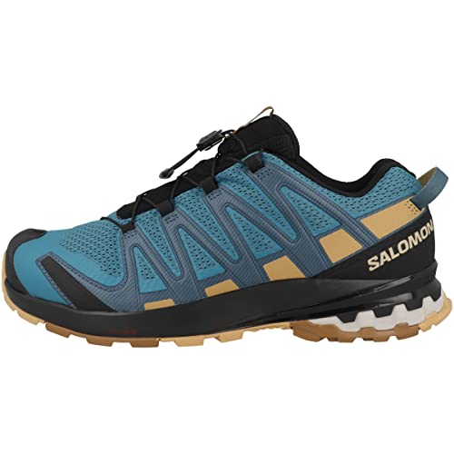 Salomon XA PRO 3D v8 Trail Running Shoes for Men, Barrier Reef/Fall Leaf/Bronze Brown, 13