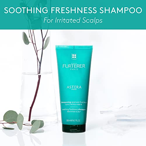 Rene Furterer ASTERA FRESH Soothing Freshness Shampoo, Irritated and Itchy Scalp, Peppermint, Eucalyptus 6.7 fl. oz.
