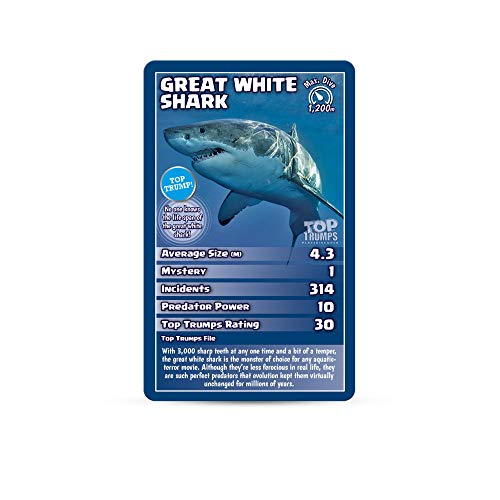 Sharks Top Trumps Card Game