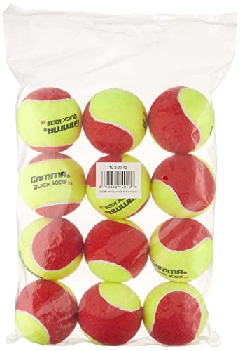 GAMMA Sports Kids Training (Transition) Balls, Yellow/Orange, Quick Kids 36, 12-Pack