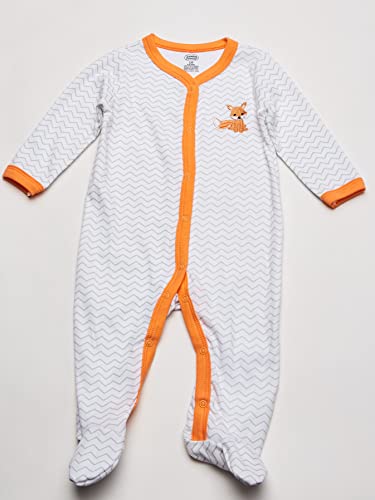 Luvable Friends Unisex Baby Cotton Sleep and Play, Fox, 0-3 Months