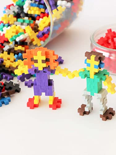 PLUS PLUS – Basic Mix - 300 Piece, Construction Building Stem/Steam Toy, Mini Puzzle Blocks for Kids