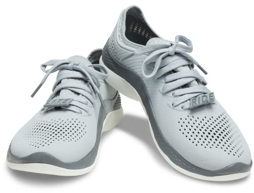 Crocs Men's LiteRide 360 Pacer Sneakers, Light Grey/Slate Grey, 12 Men