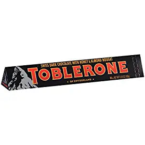 Toblerone Dark Chocolate Bar, 3.52 Ounce (Pack of 12)