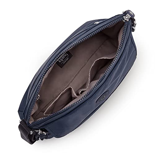 Kipling womens WomenÂ’s Aisling Bag, Lightweight Everyday Purse, Nylon Shoulder Crossbody Bag, Blue Bleu, 12 L x 8.87 H 4 D US
