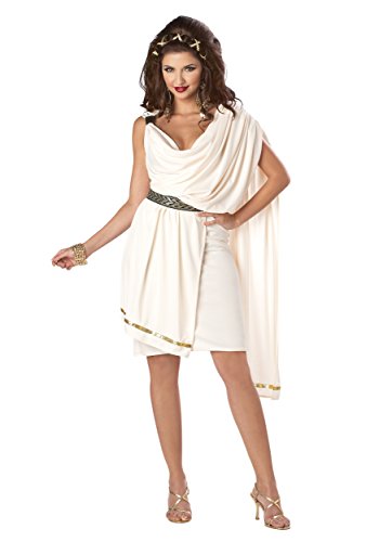 Women's Deluxe Classic Toga Costume Large Ivory