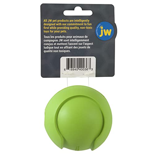 JW Pet Company iSqueak Bouncin' Baseball Dog Toy, Medium (Colors Vary)