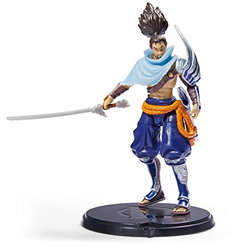League of Legends, 4-Inch Yasuo Collectible Figure w/Premium Details and Sword Accessory, The Champion Collection, Collector Grade, Ages 12 and Up