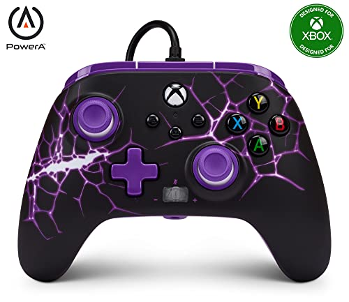 PowerA Enhanced Wired Controller for Xbox Series X|S - Purple Magma, gamepad, video game / gaming controller