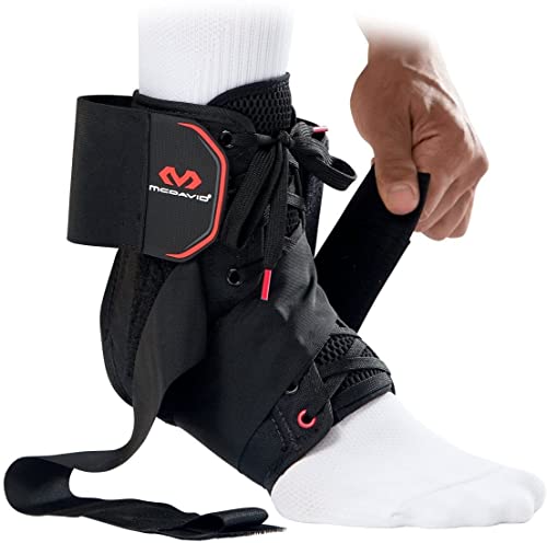 McDavid Ankle Brace with Straps, Maximum Support, Comfortable Compression and Breathable Design