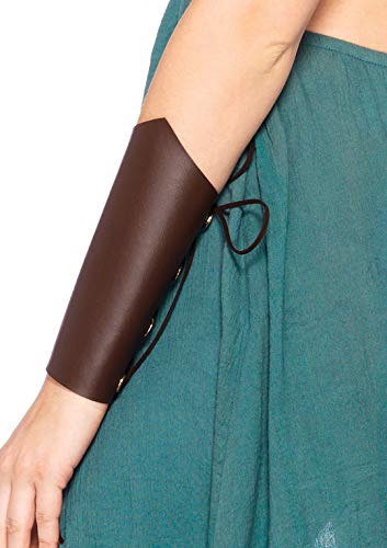 Leg Avenue 4 Piece Warrior Maiden Set-Sexy Halloween Costume Dress with Harness and Arm Cuffs for Women, Green, Large