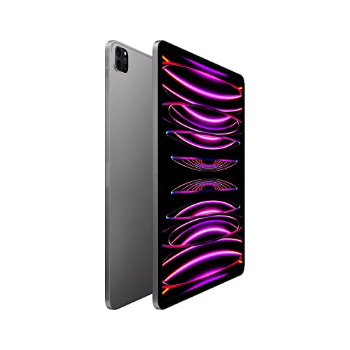 Apple iPad Pro 12.9-inch (6th Generation): with M2 chip, Liquid Retina XDR Display, 2TB, Wi-Fi 6E, 12MP front/12MP and 10MP Back Cameras, Face ID, All-Day Battery Life – Space Gray