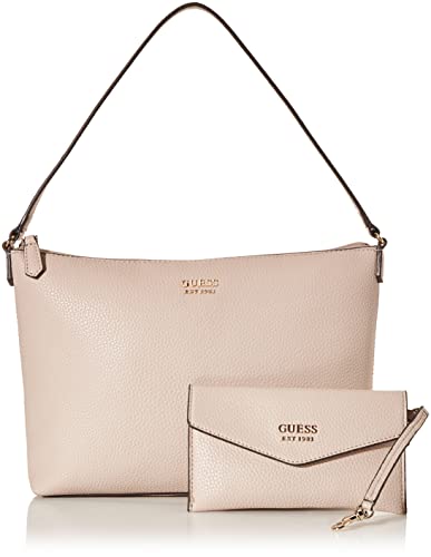 GUESS Womens Eco Brenton Tote Shoulder Bag, Almond, One Size US