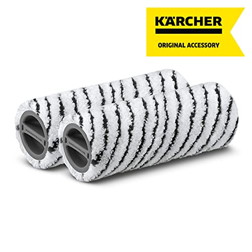 Karcher FC Floor Cleaner Microfiber Stone Replacement Roller - 2-Pack, Black