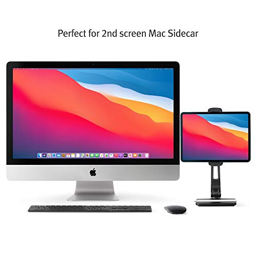 Twelve South HoverBar Duo for Tablets | Adjustable Arm with Weighted Base and Surface Clamp Attachments for Mounting Device