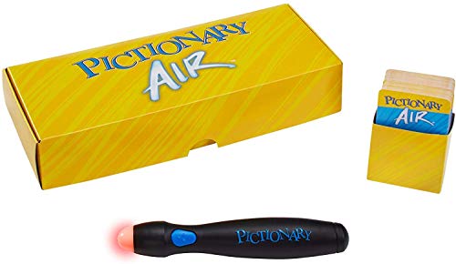 Mattel Games Pictionary Air Family Game for Kids and Adults with Light Pen and Clue Cards, Connect to Smart Devices [Amazon Exclusive]