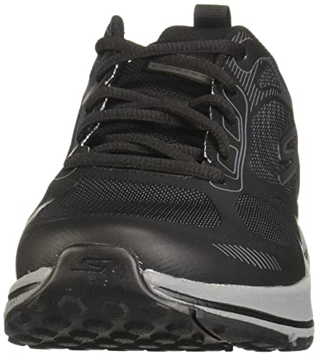 Skechers Men's GOrun Consistent-Athletic Workout Running Walking Shoe Sneaker with Air Cooled Foam, Black/Grey 2, 10