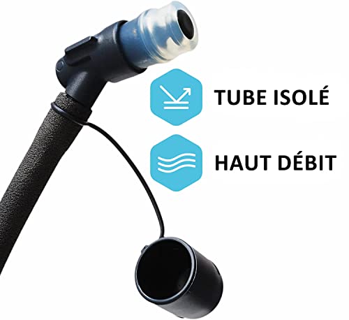 HydraPak Force Ultra-Durable Water Bladder/Reservoir for Hydration Backpacks, 3-Liter (100 oz.), Insulated Tube, Safe and Reliable