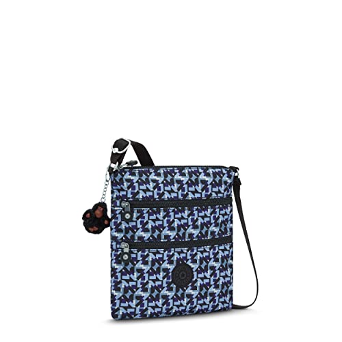 Kipling Womens WomenÂ’s Keiko Mini Bag, Lightweight Adjustable Purse, Durable Nylon Shoulder Sling Crossbody Bag, Dazzling Geos, 8 L x 9 H 1.25 D US