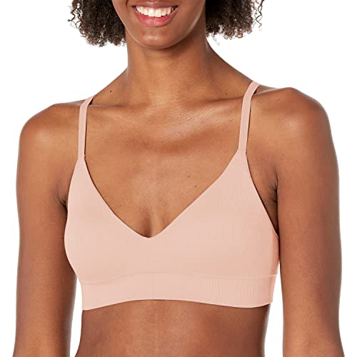Maidenform Women's Feel Good Seamless Wireless Bralette DM2303, Sandshell, Large